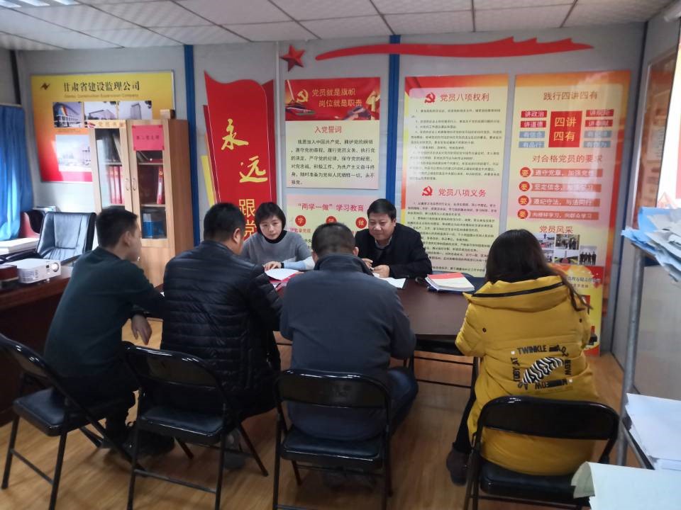 甘肅省建設監(jiān)理有限責任公司檢查支部黨建工作